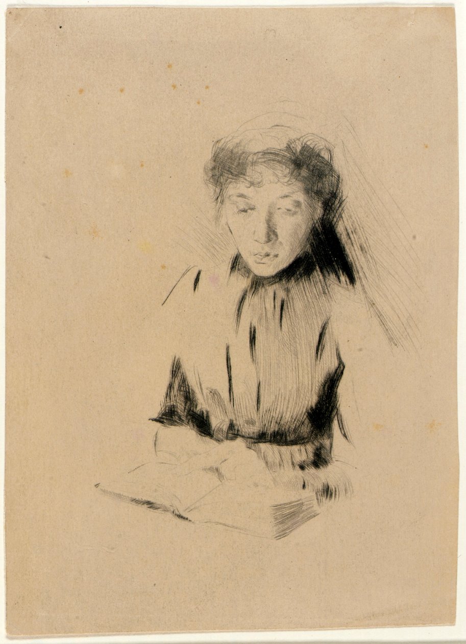 The Little Portrait (Young Woman) by J. Alden Weir