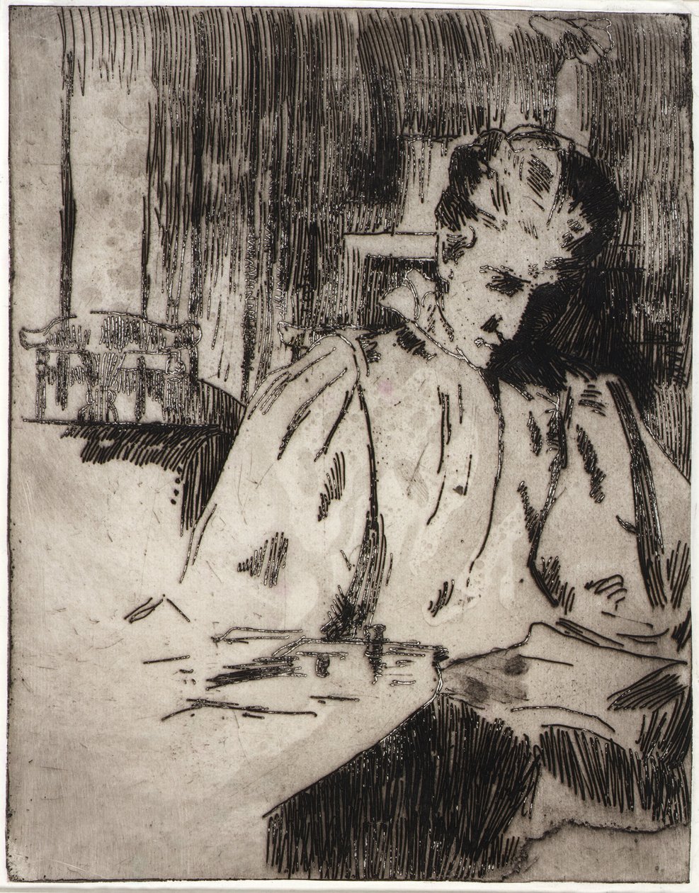 Woman Reading by J. Alden Weir