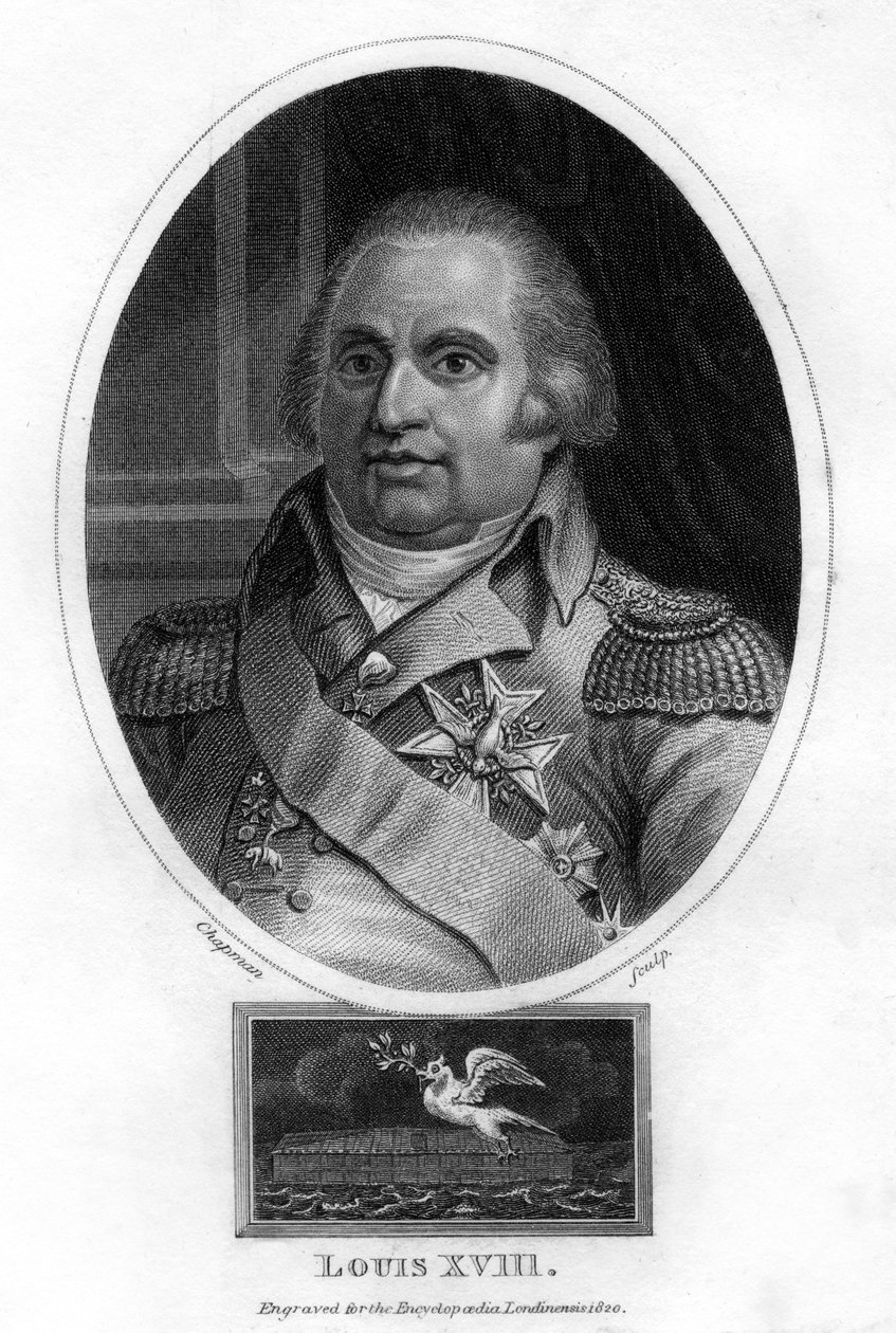 Louis XVIII, King of France by J. Chapman