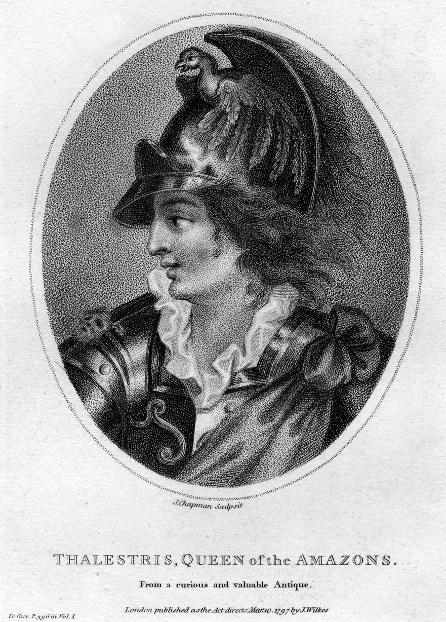 Thalestris, mythical Queen of the Amazons by J. Chapman