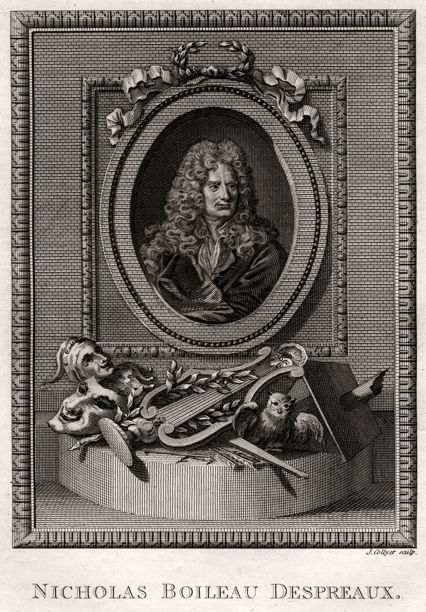 Nicholas Boileau Despreaux by J. Collyer