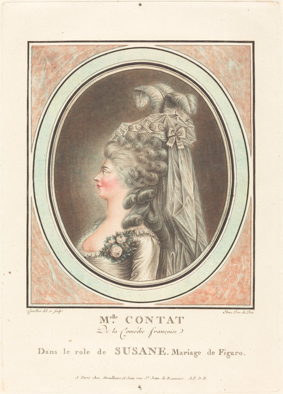Mademoiselle Contat by J. Coutellier