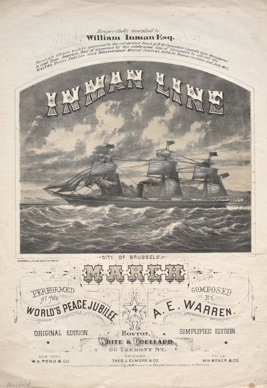 Inman Line March by J. H. Bufford