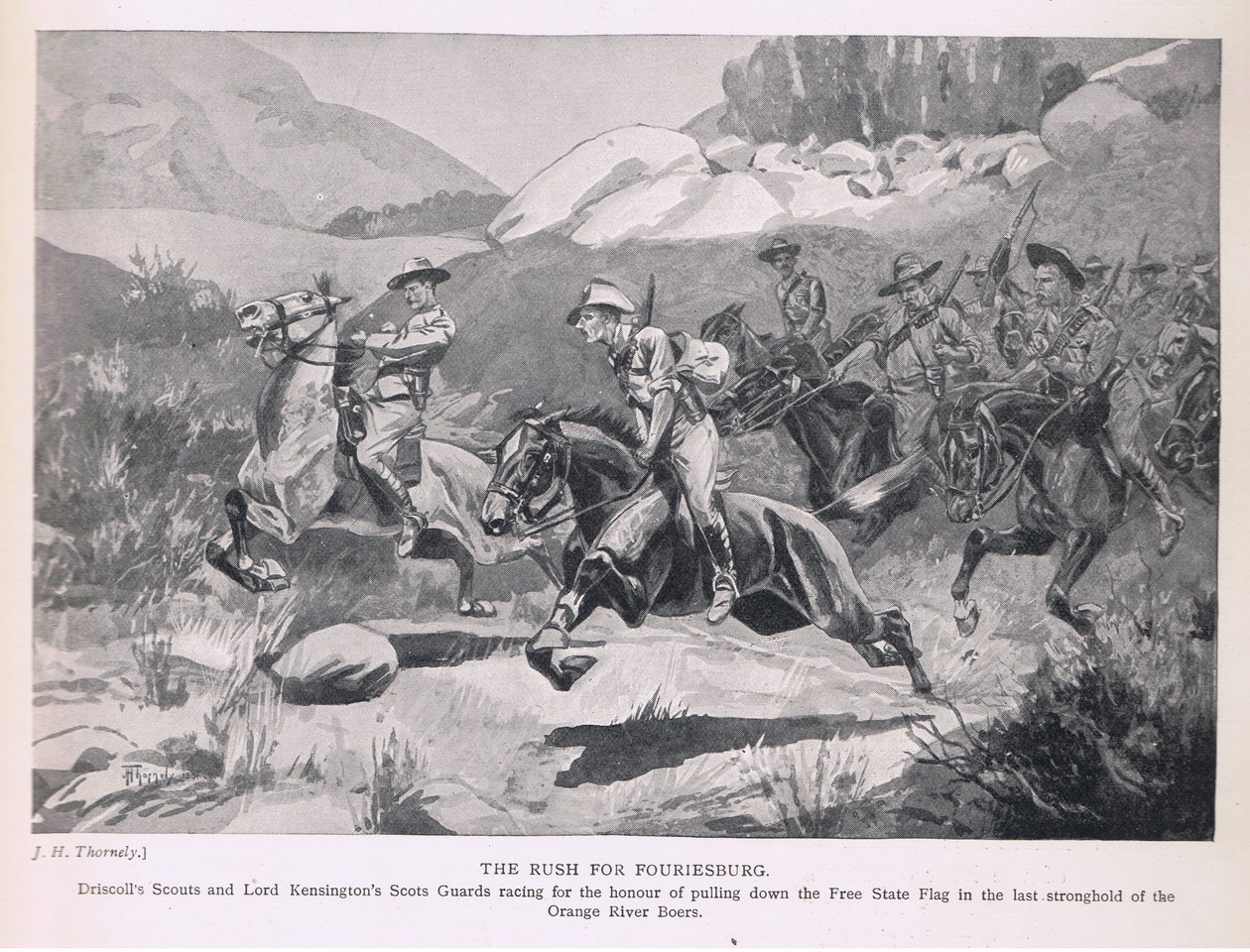The rush for Fouriesburg by J. H. Thornely