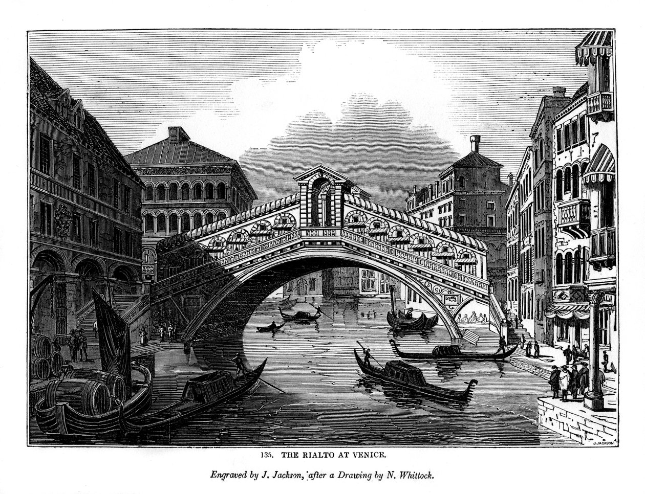 The Rialto at Venice by J. Jackson