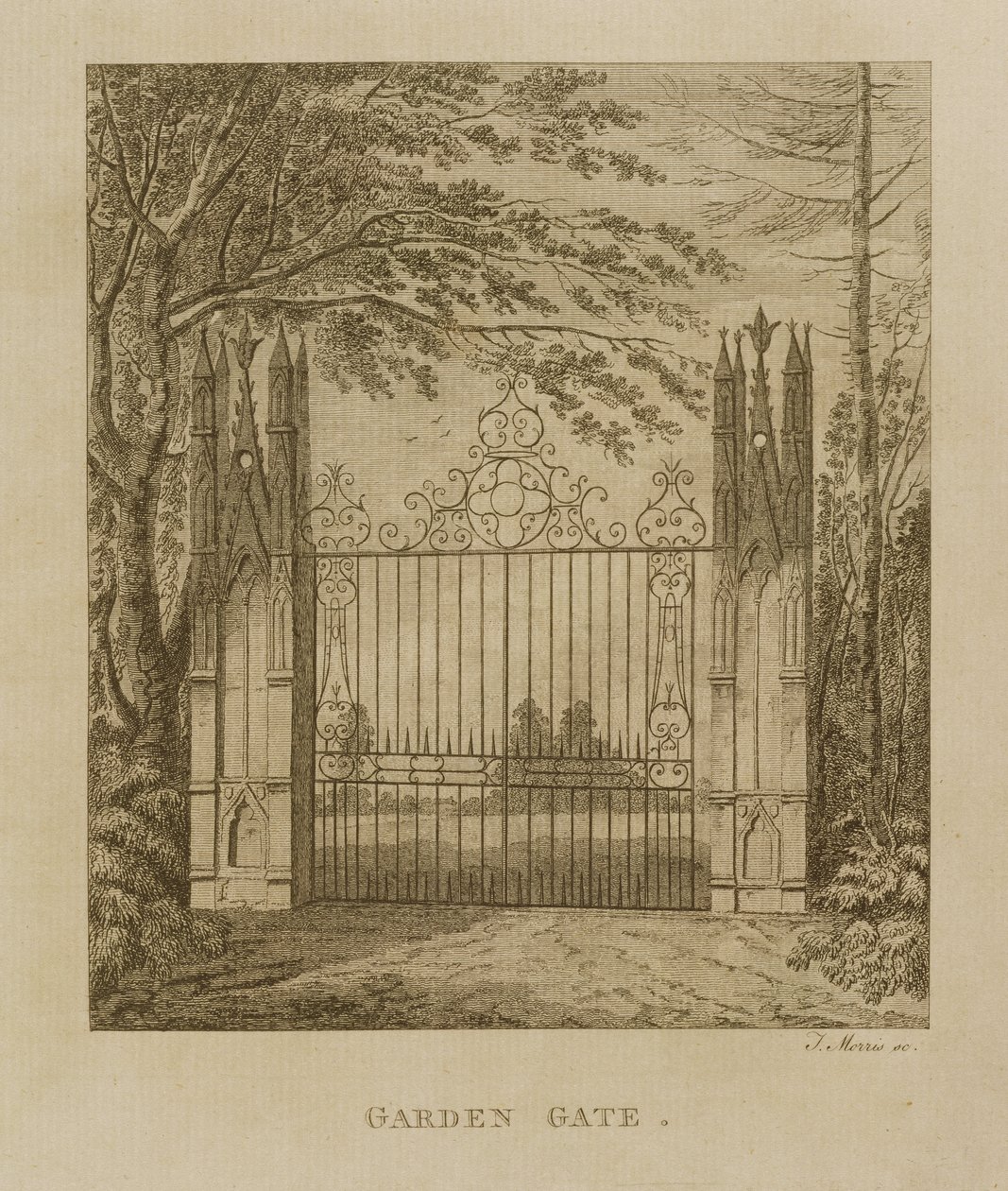 Garden Gate at Strawberry Hill by J. Morris
