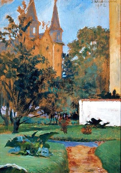 The Garden of the Carmelite Church, Cracow by Jacek Malczewski