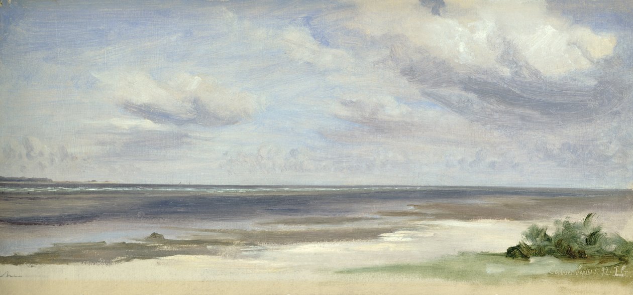 A Beach on the Baltic Sea at Laboe, 1842 by Jacob Gensler