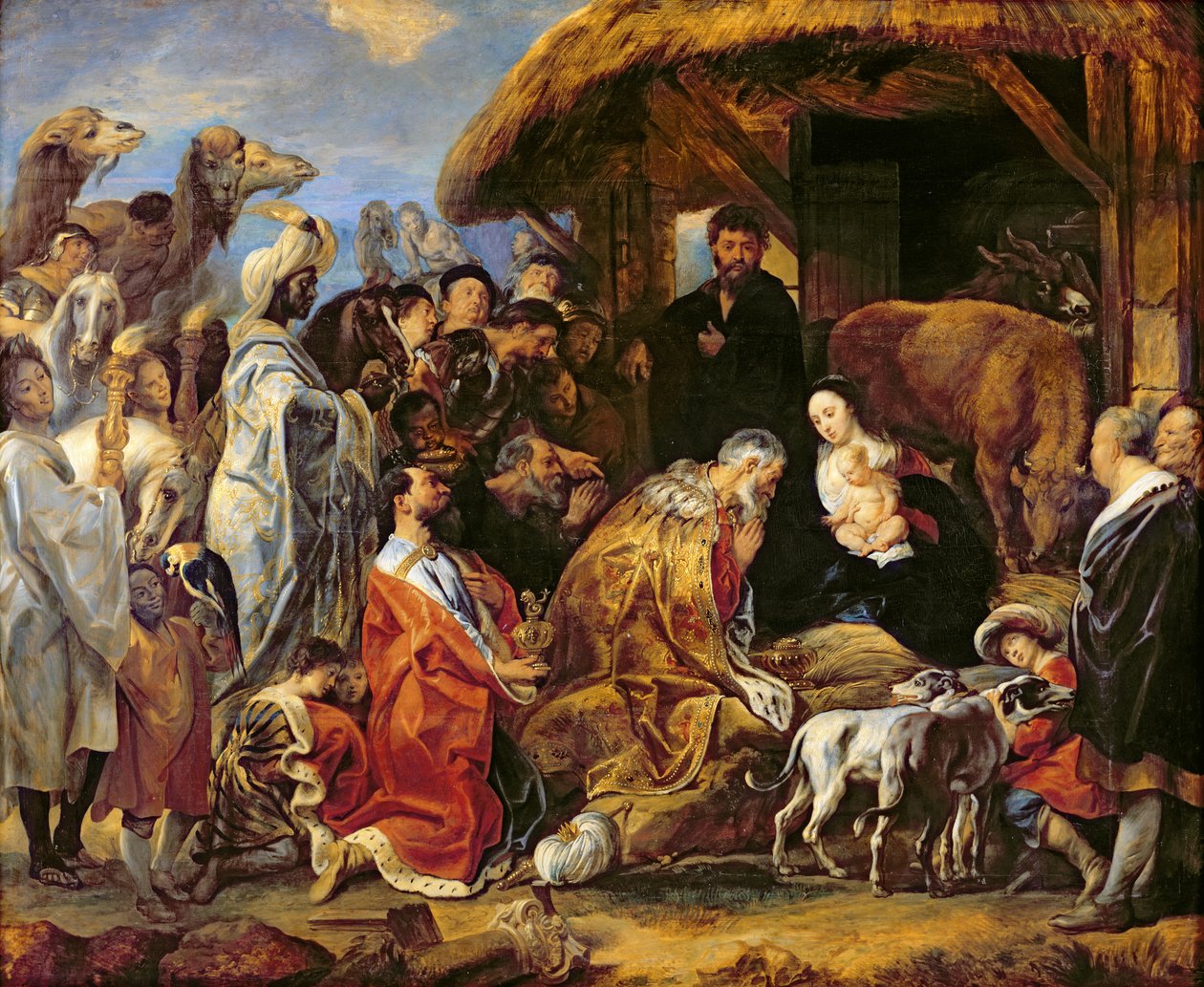The Adoration of the Magi by Jacob Jordaens