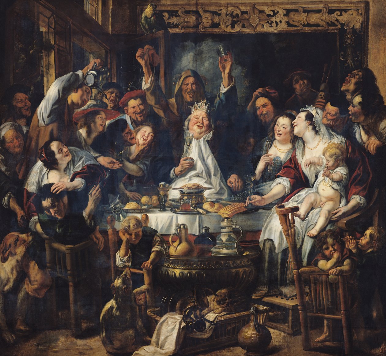 The King is Drinking by Jacob Jordaens