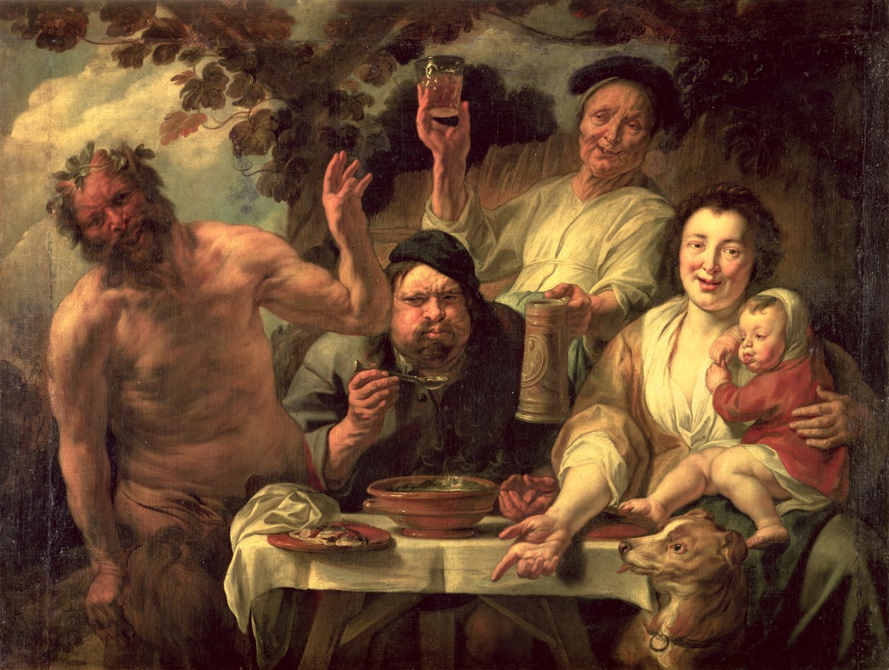 The Satyr and the Peasants by Jacob Jordaens