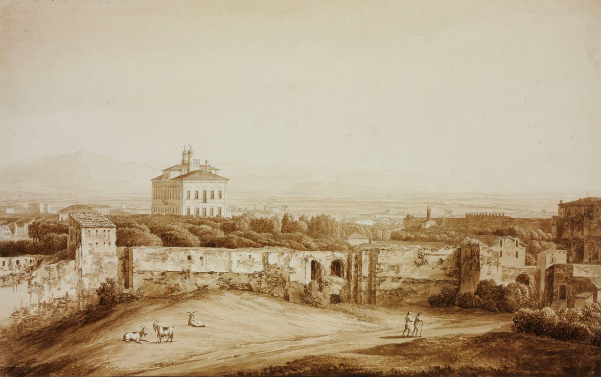 Villa Costaguto in Rome by Jacob Philippe Hackert