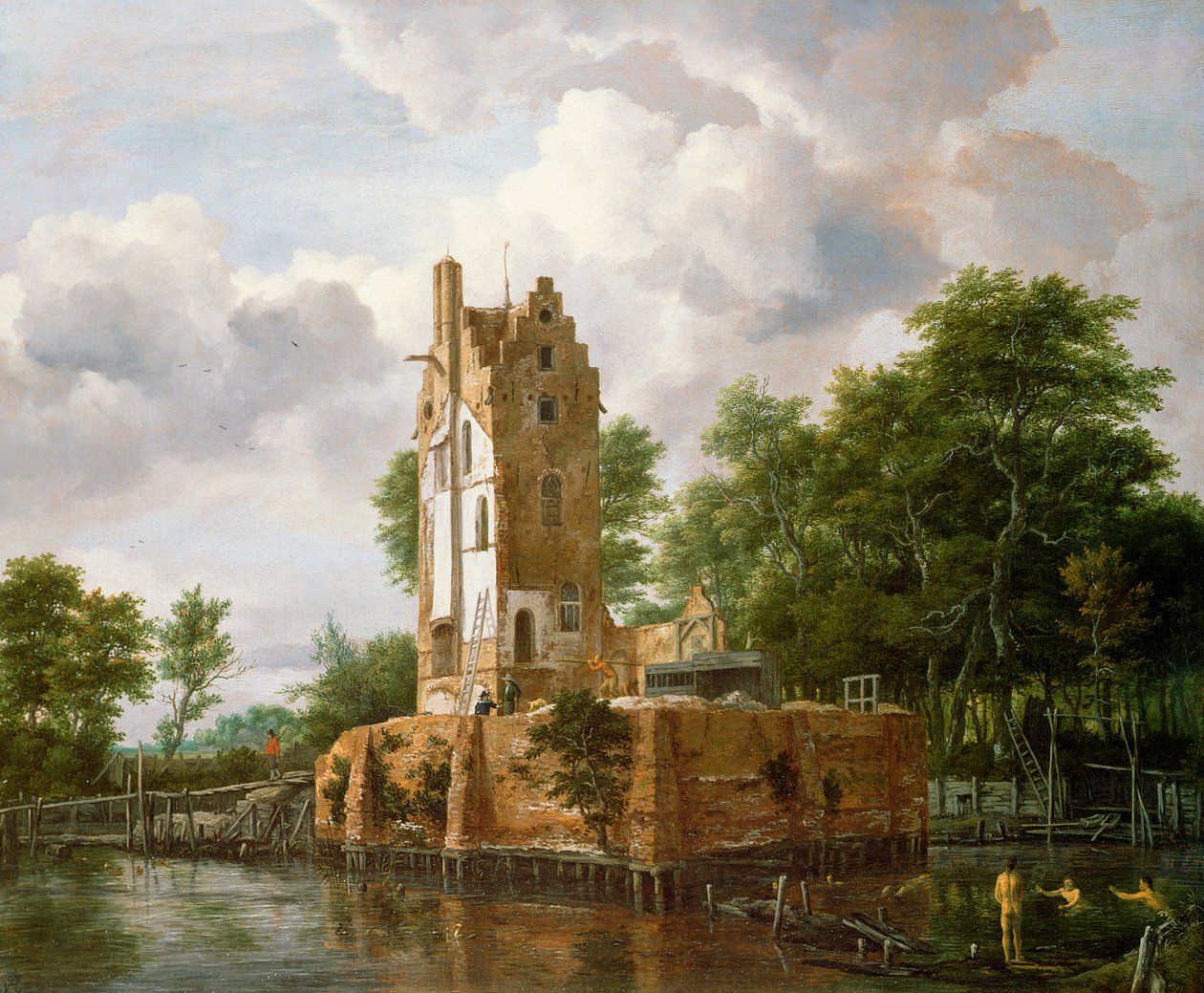 View of Kostverloren Castle on the Amstel by Jacob van Ruisdael