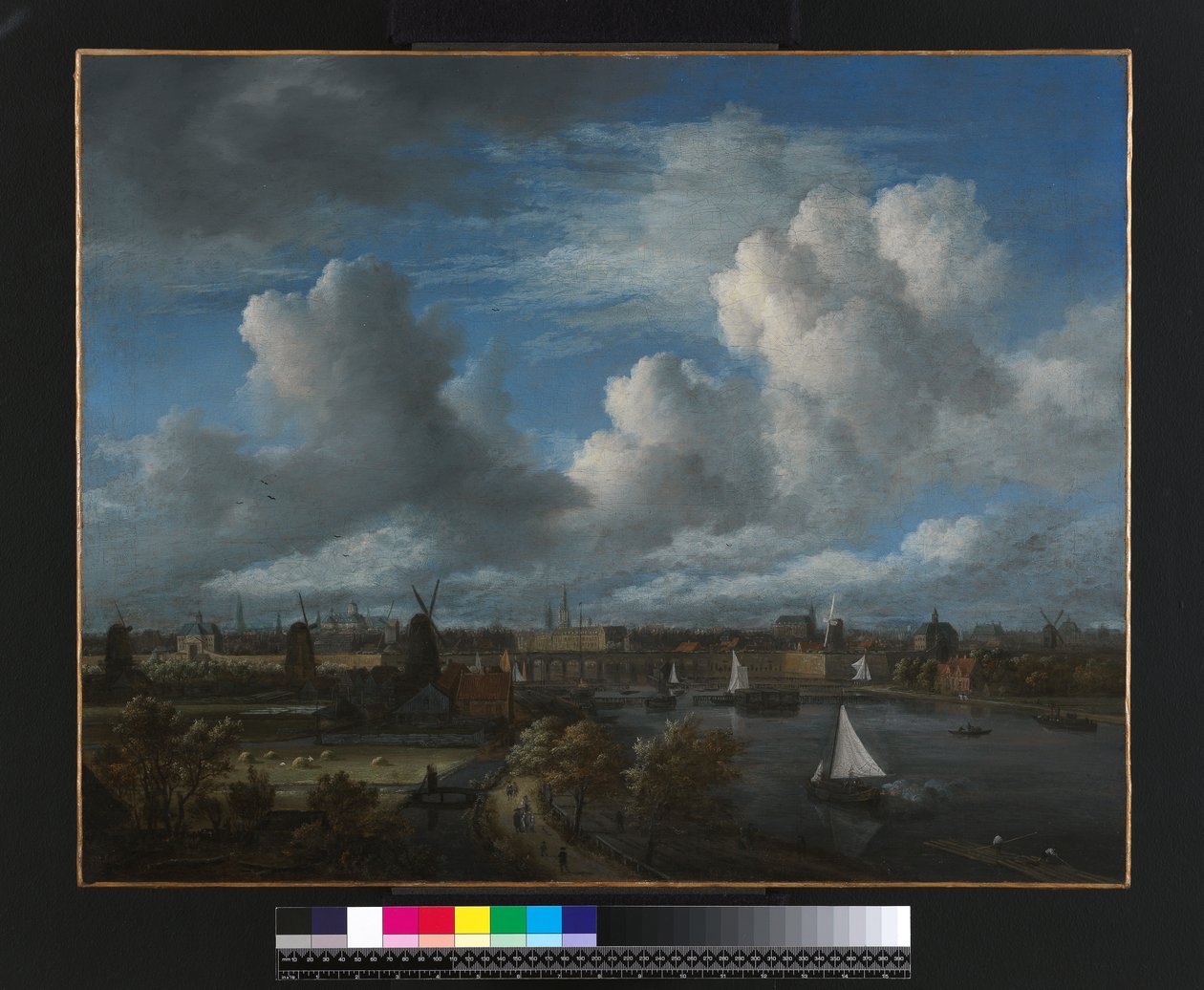 View on the Amstel looking towards Amsterdam, c.1675-70 by Jacob van Ruisdael