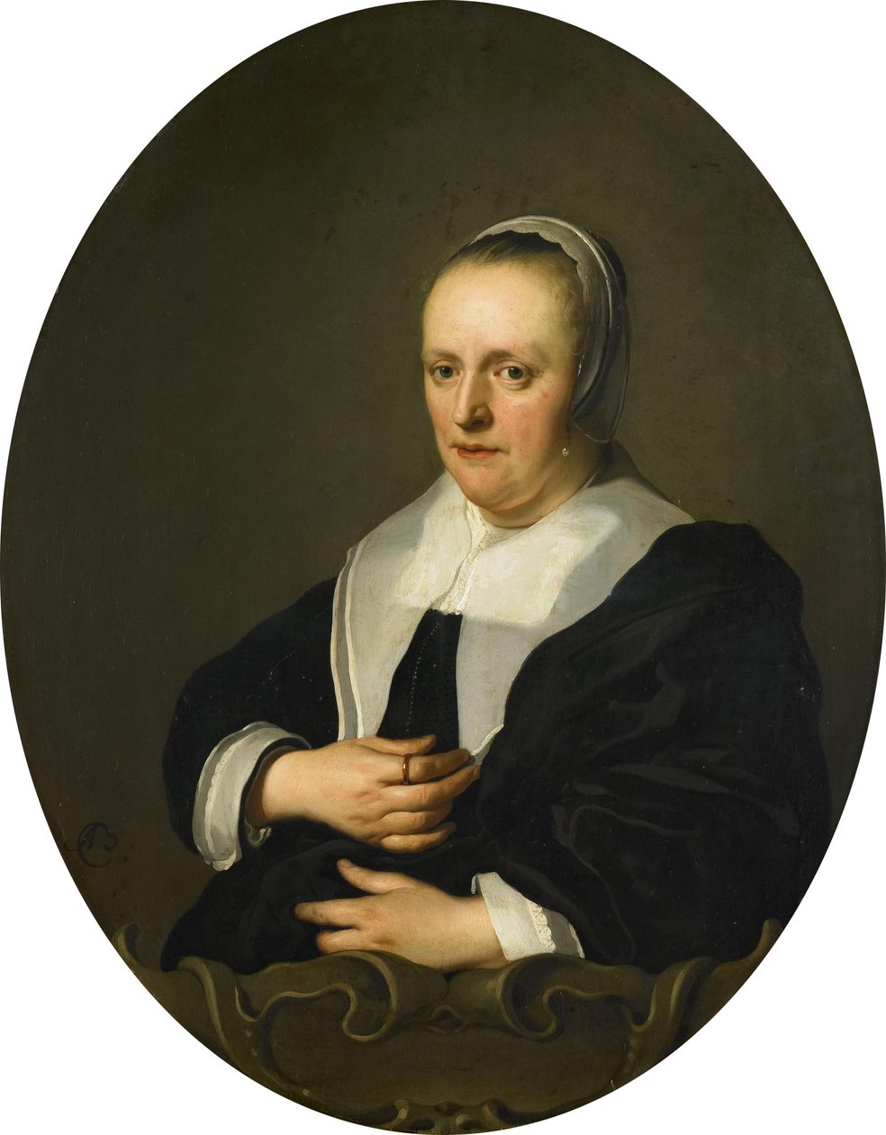 Portrait of Sara de Bie by Jacob Adriaensz Backer