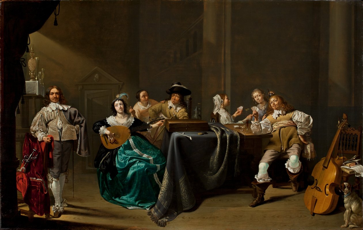 Card Players and Merrymakers by Jacob Duck