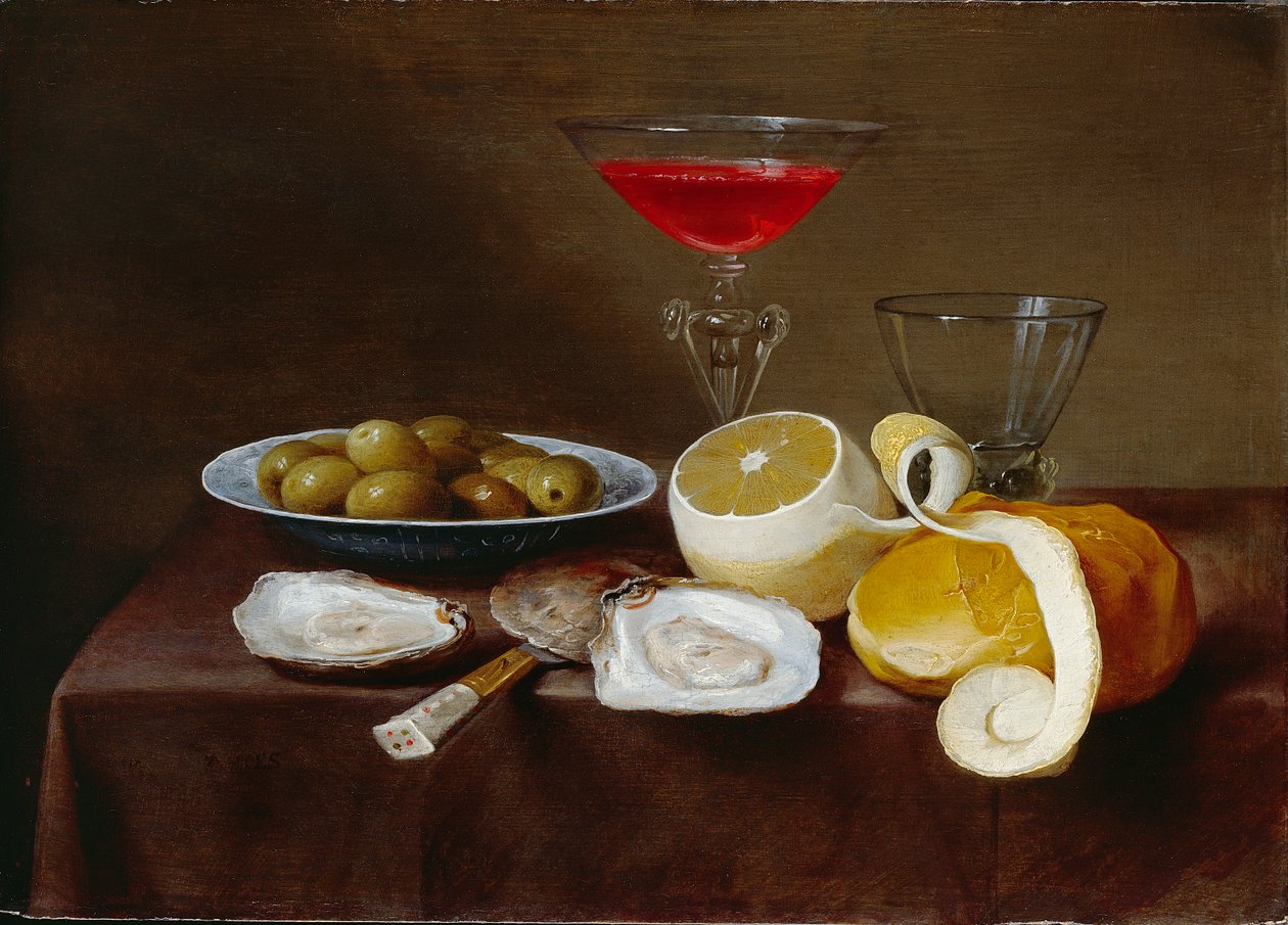 Still Life with Oysters by Jacob  Foppens van Es