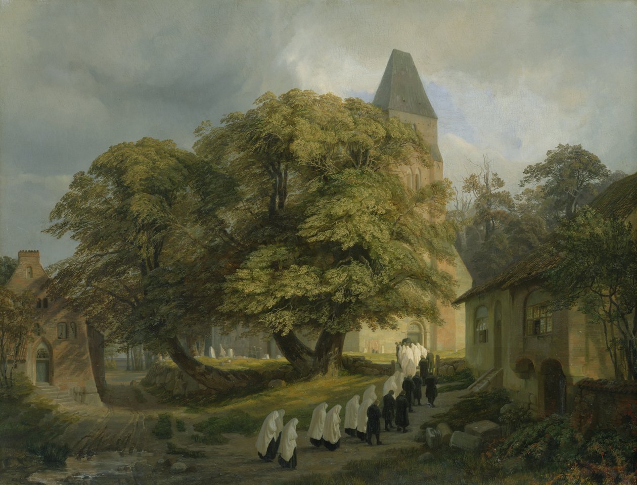 Elstorf Churchyard, near Hamburg, 1837 by Jacob Gensler