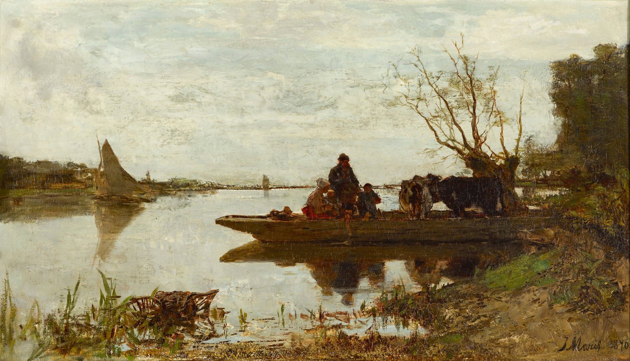 Ferry, 1870 by Jacob Henricus or Hendricus Maris