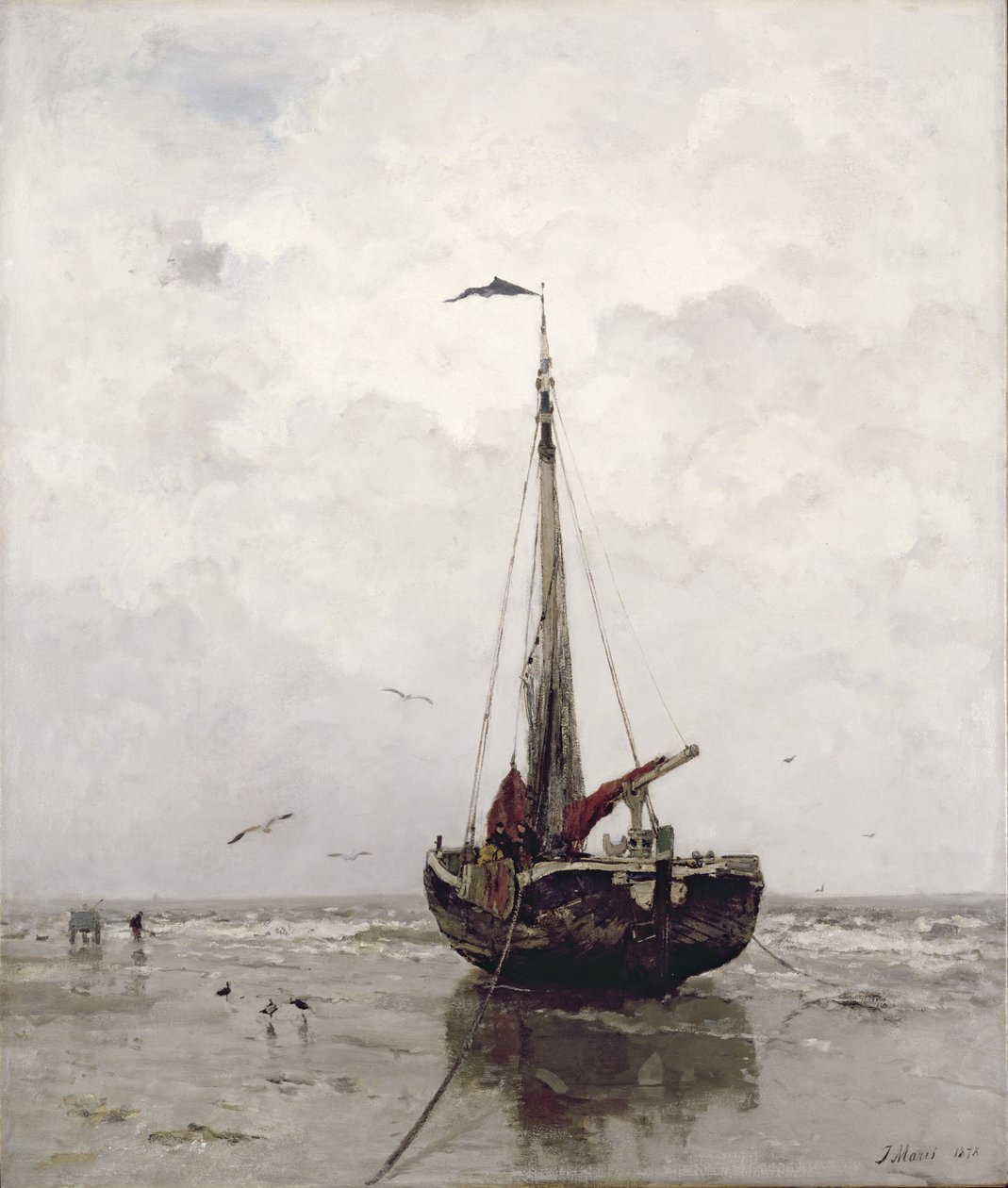 The Fishing Boat by Jacob Henricus or Hendricus Maris