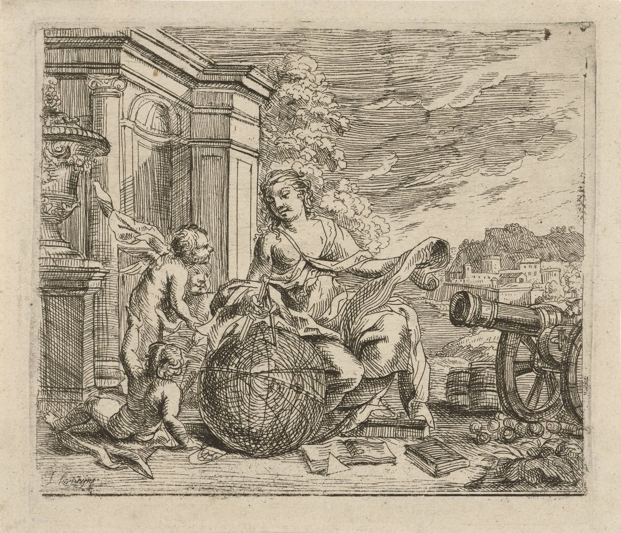 Allegory of Geometry by Jacob Herreyns (I)