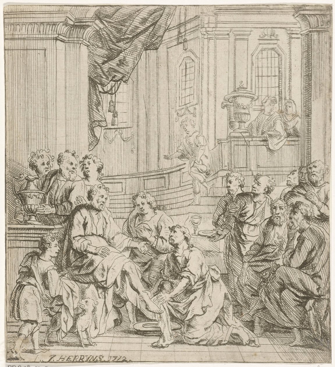 Washing of the Feet by Jacob Herreyns (I)