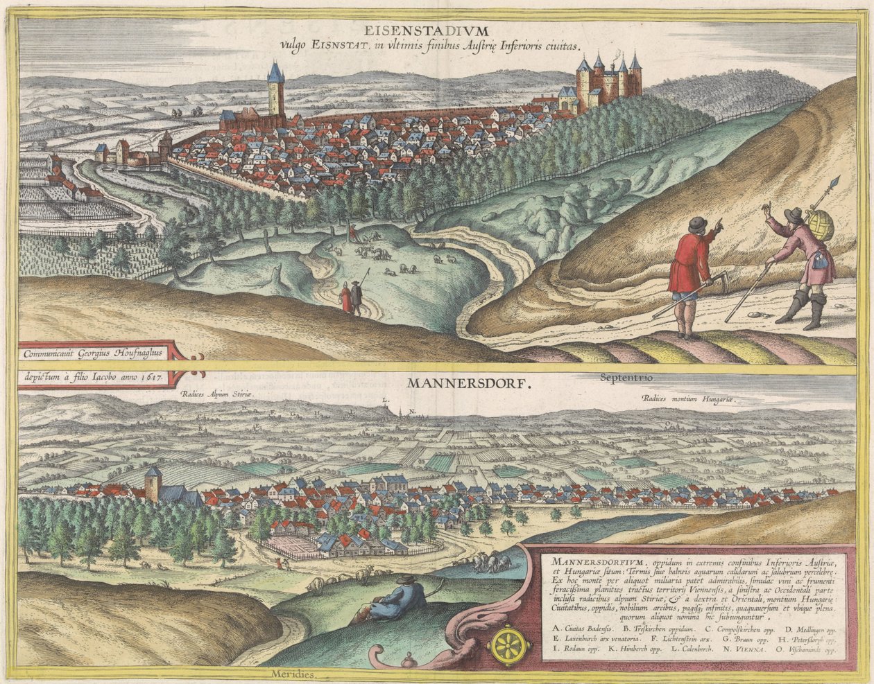 Views of Eisenstadt and Mannersdorf by Jacob Hoefnagel