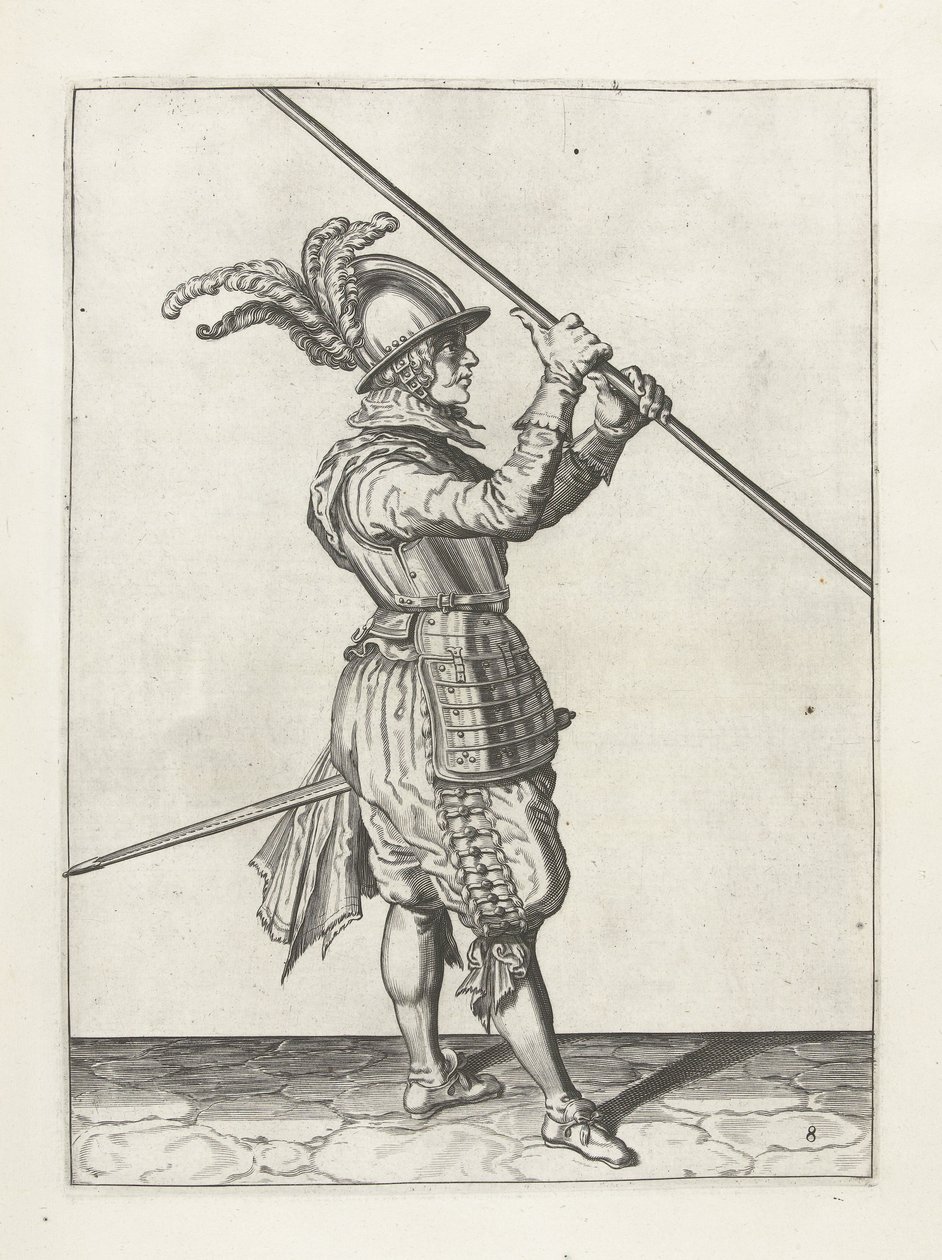 Soldier with Lance by Jacob II de Gheyn