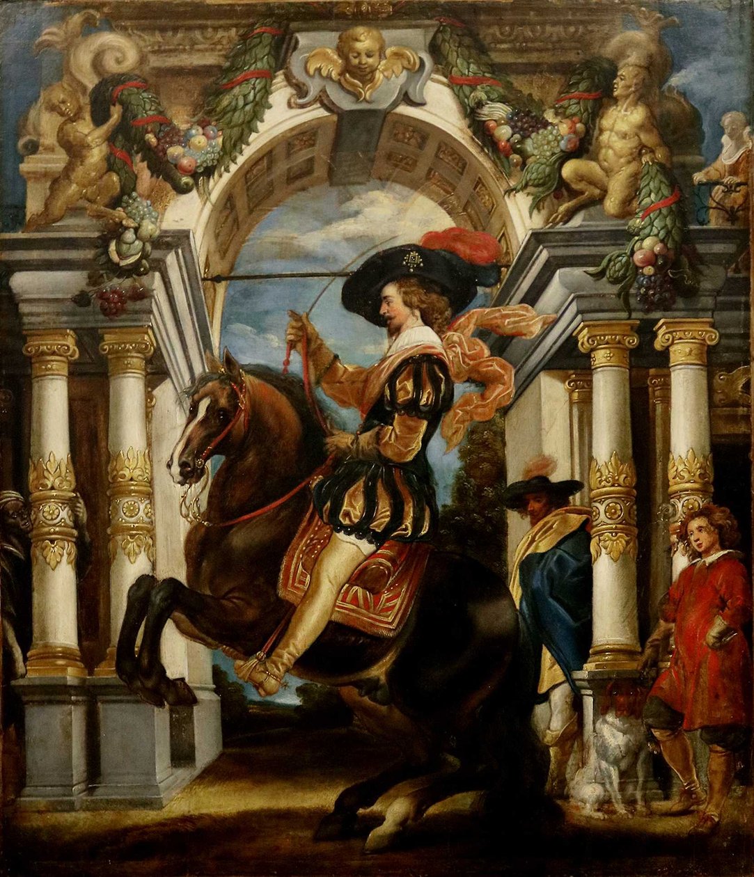 A Cavalier Executing the Levade by Jacob Jordaens