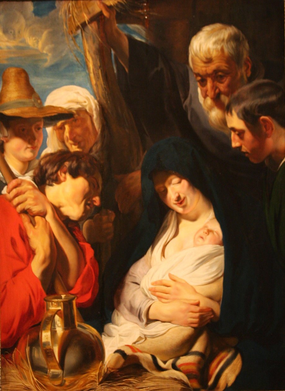 Adoration of the Shepherds by Jacob Jordaens