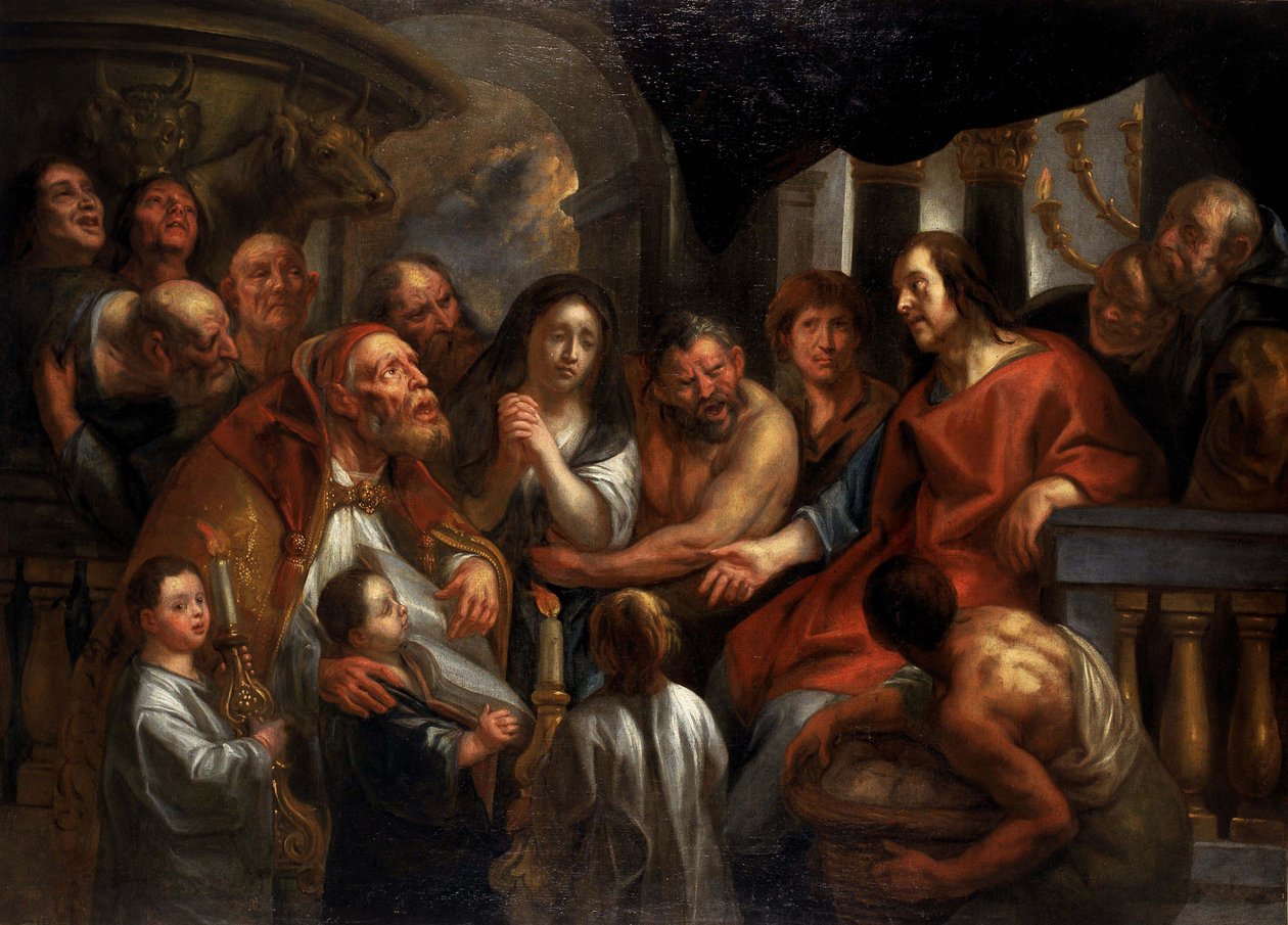 Christ and the Adulteress by Jacob Jordaens