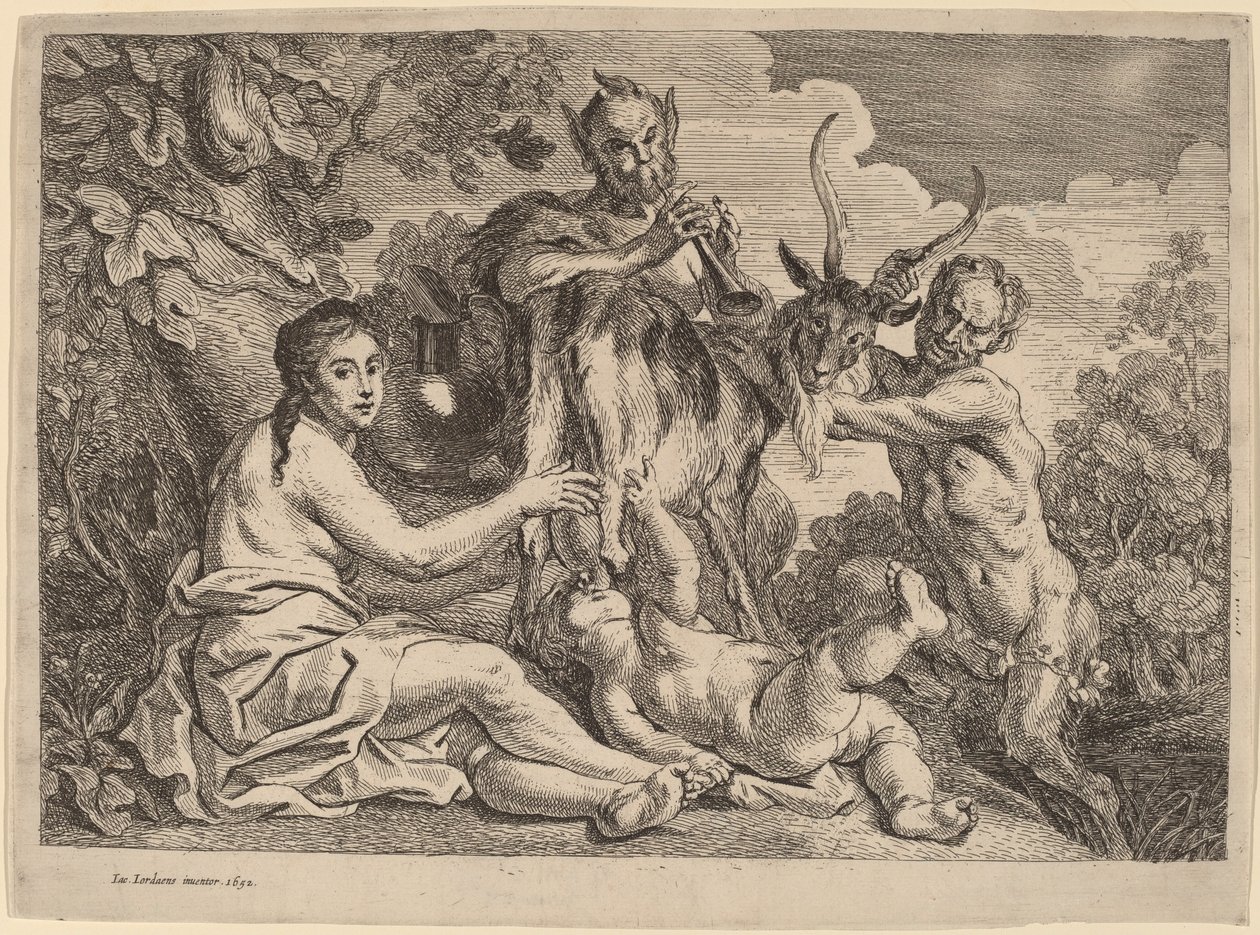 Jupiter Nourished by the Goat Amalthea by Jacob Jordaens