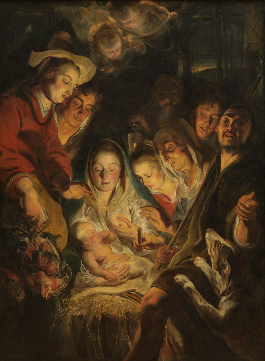 The Adoration of the Shepherds by Jacob Jordaens