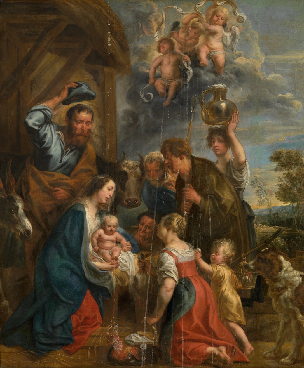 The Adoration of the Shepherds by Jacob Jordaens