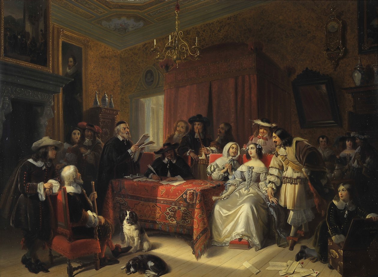 Reading of a Will by Jacob Joseph Eckhout