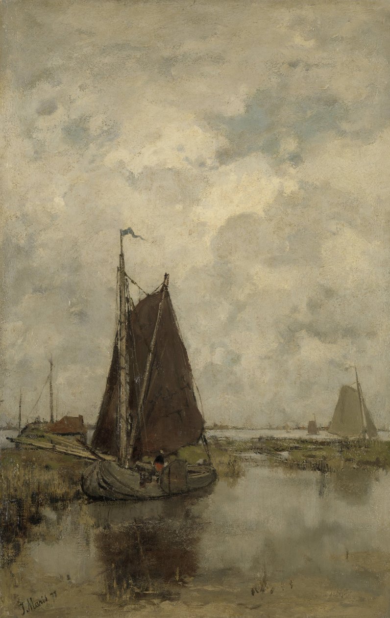 Ships in Dull Weather by Jacob Maris