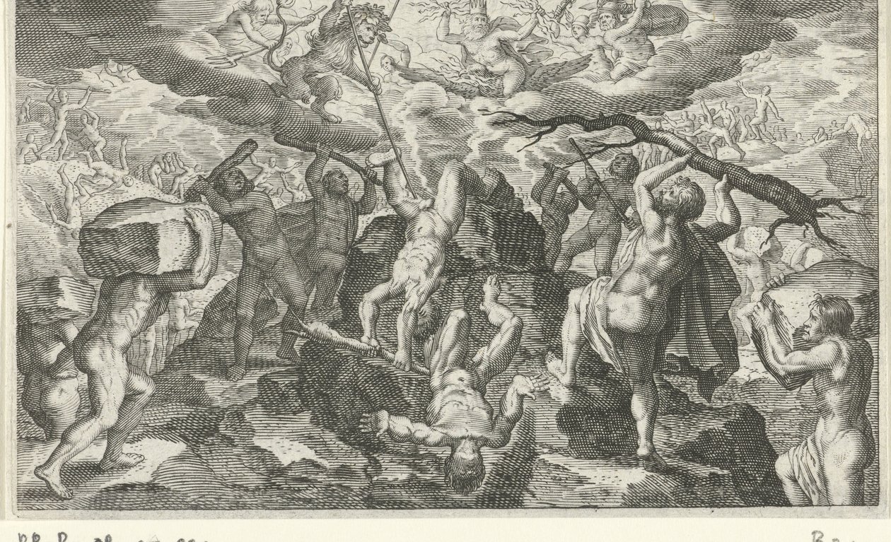 Bacchus Helps Defeat the Titans by Jacob Matham