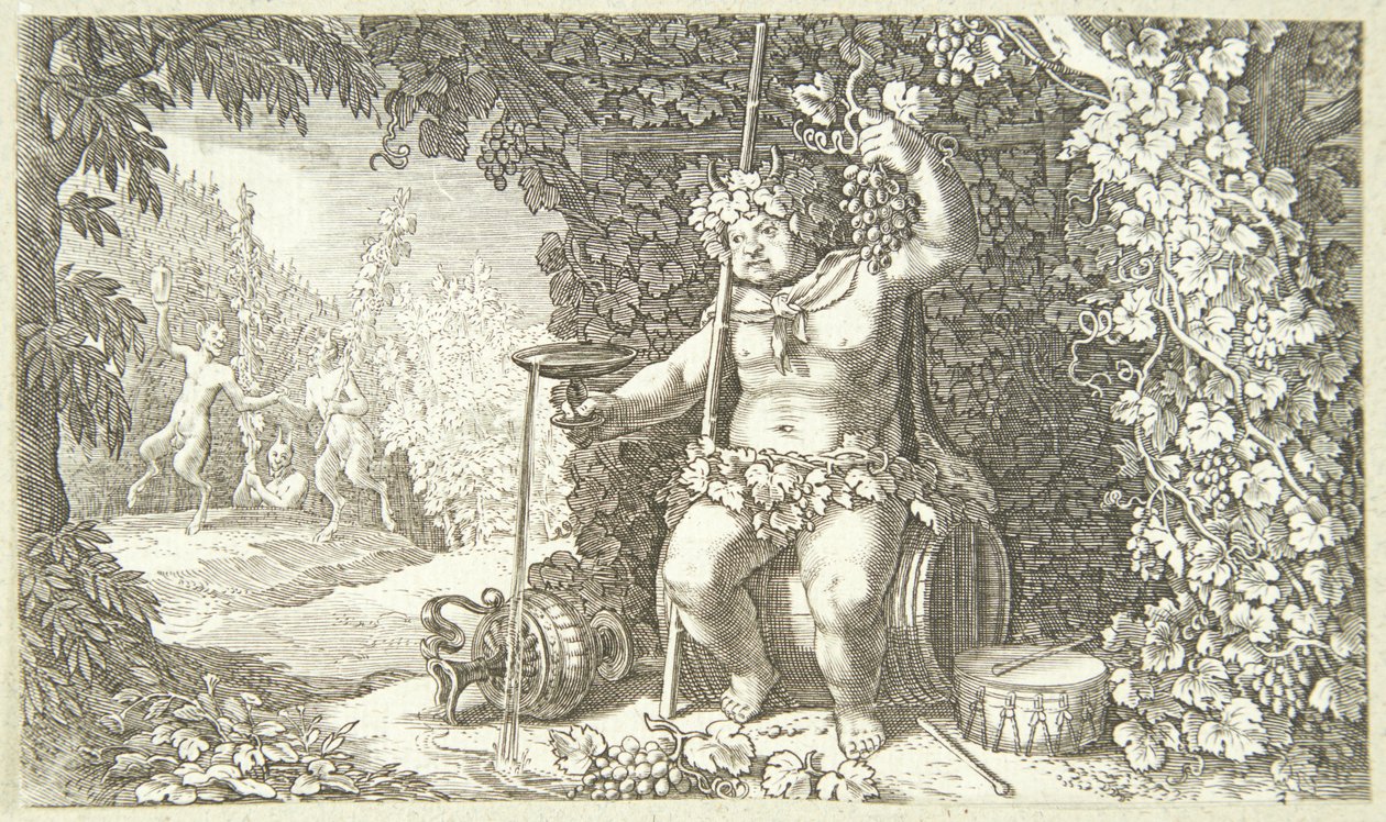 Bacchus as the God of Wine by Jacob Matham