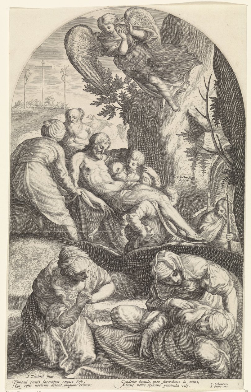 Entombment of Christ by Jacob Matham