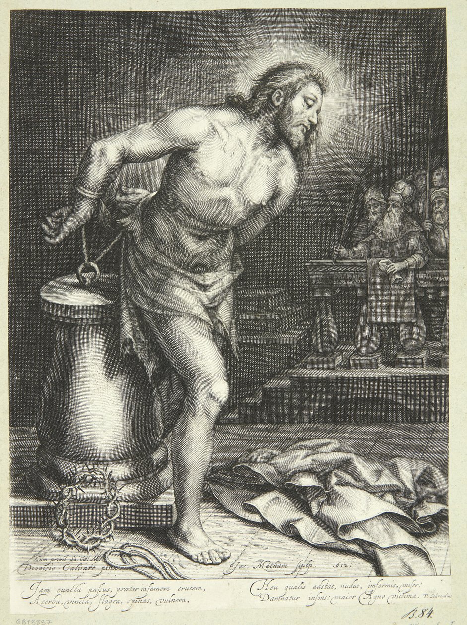 Jesus at the Column (after the Scourging) by Jacob Matham