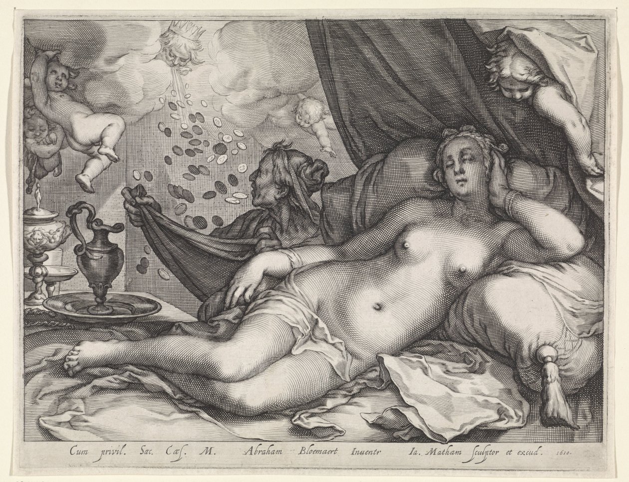 Jupiter and Danaë by Jacob Matham