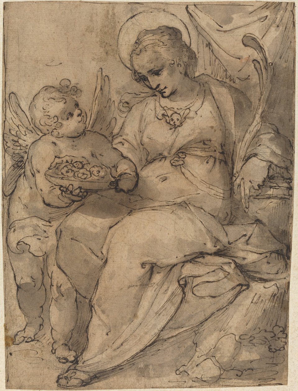 Martyr with an Angel by Jacob Matham
