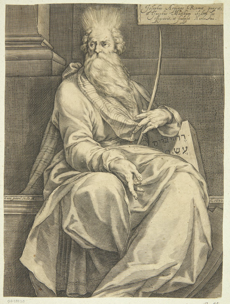 Moses by Jacob Matham