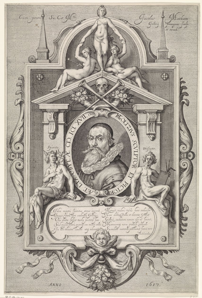 Portrait of Hendrick Goltzius by Jacob Matham