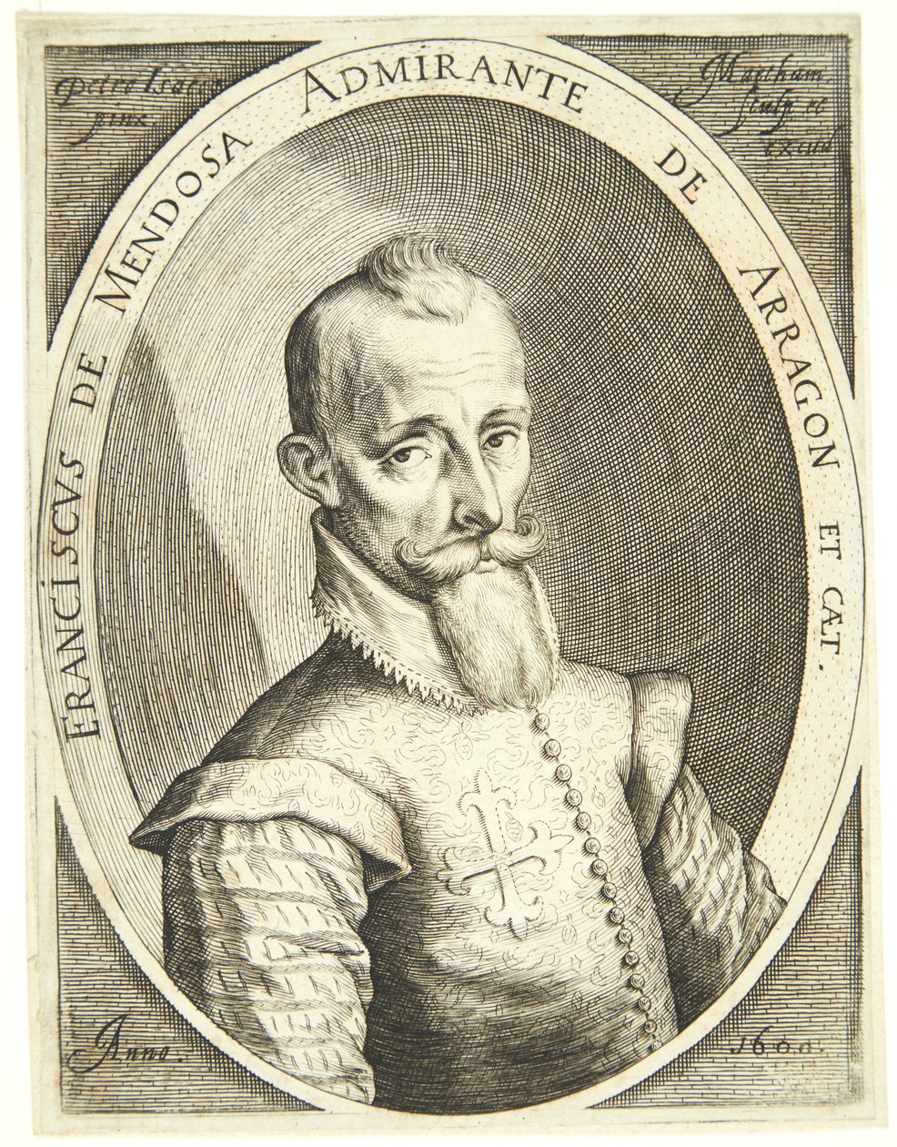Portrait of Francisco Mendoza by Jacob Matham