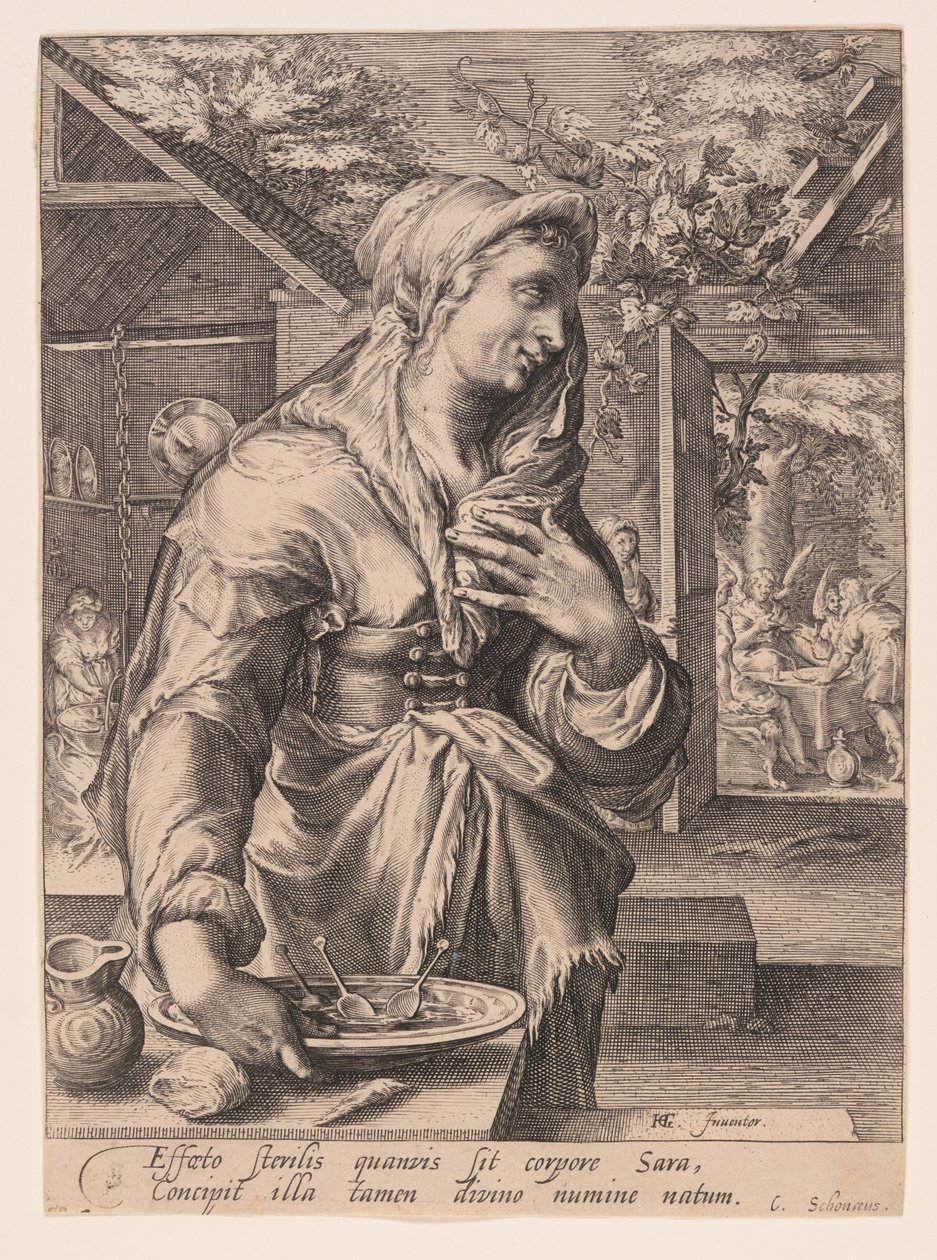 Sarah, from The Wives of the Patriarchs by Jacob Matham