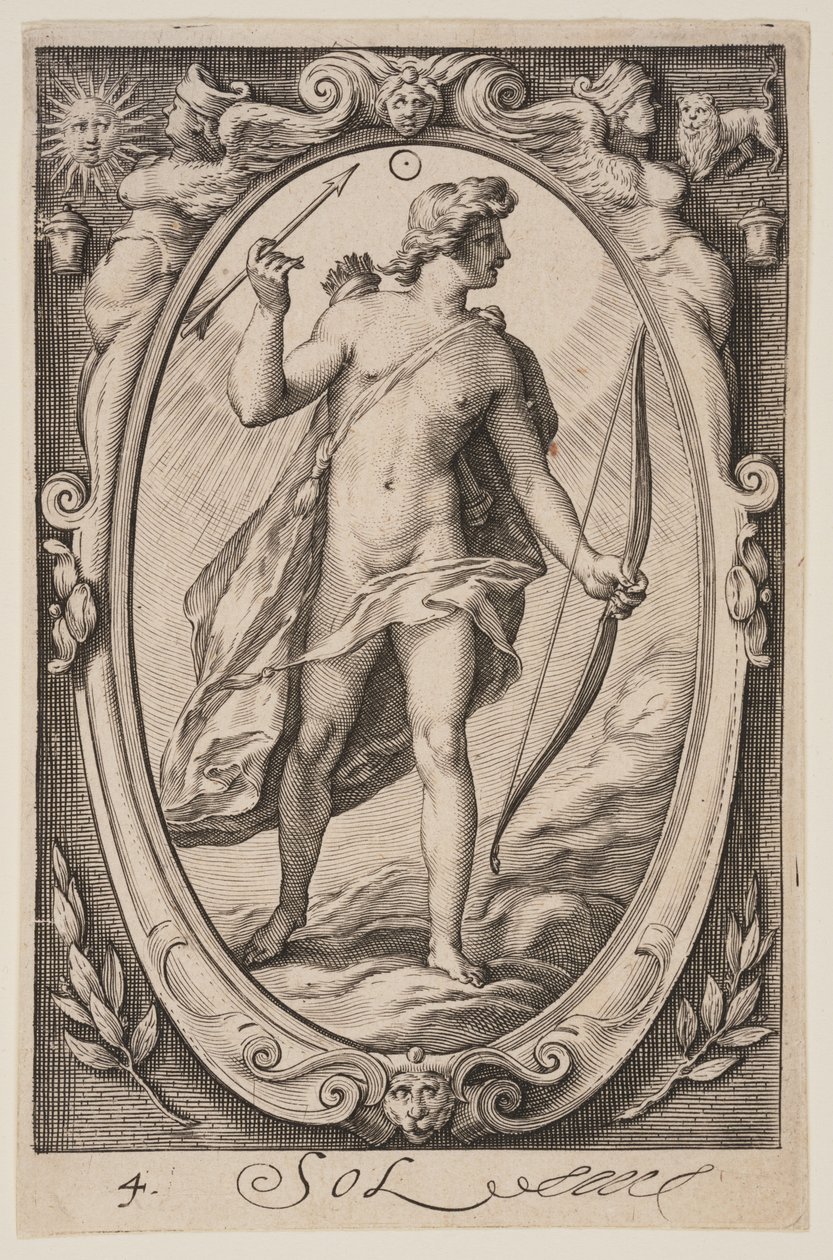 Sun, from The Seven Planets by Jacob Matham
