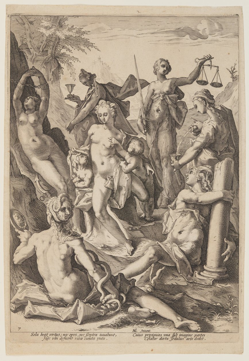 The Seven Virtues by Jacob Matham