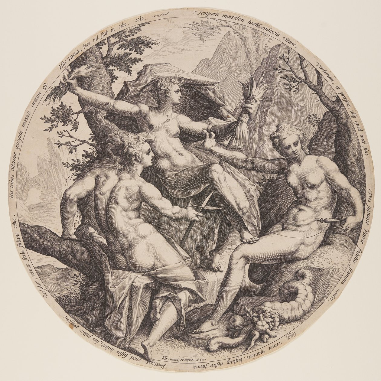 The Three Fates by Jacob Matham