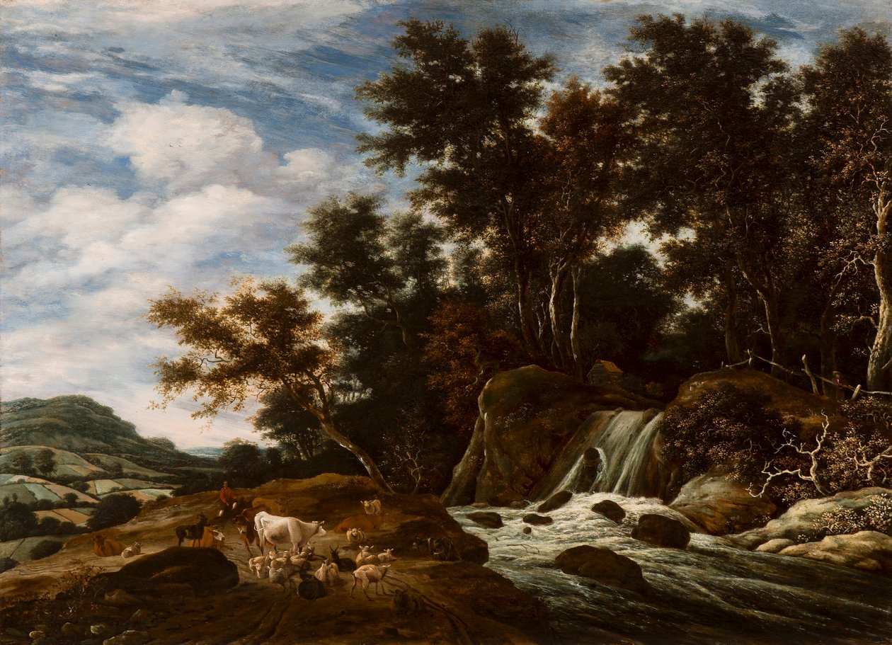 The Cascade by Jacob Salomonsz van Ruysdael